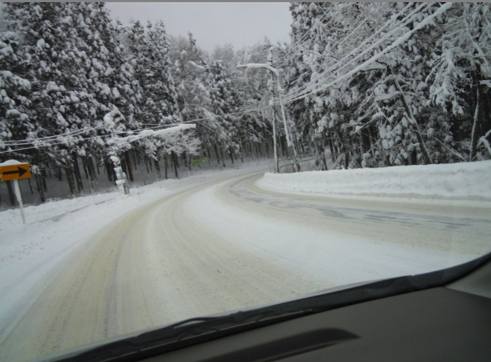ちょっと白馬まで雪道の運転の練習です 2010-12-25