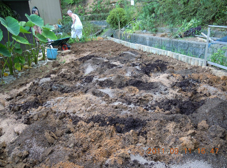 客土を使った家庭菜園の土作り(その4)2011-09-14