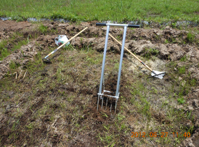 枝豆の播種 2012-06-27