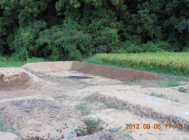 風よけ作成中 2012-09-05