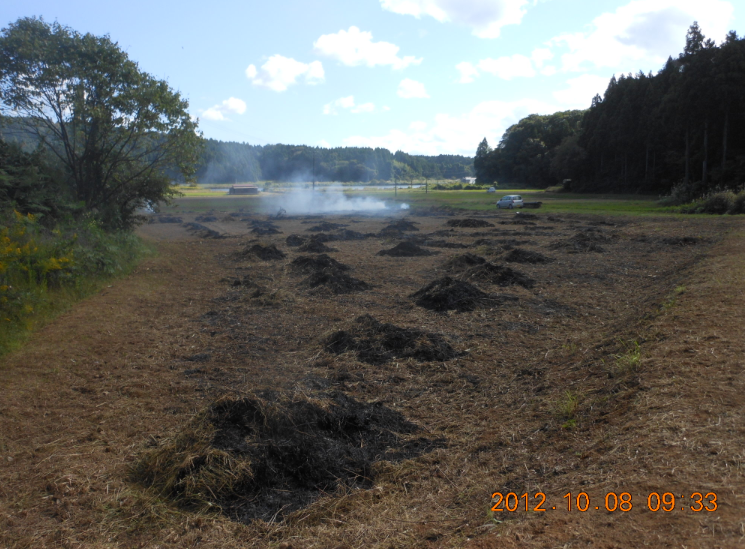 野焼き３日め 2012-10-08