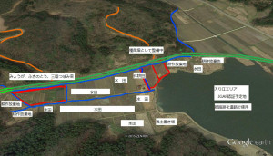 借りている農地の状況（入り江地区） 2015-10-25