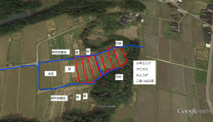 借りている農地の状況（小甲地区） 2015-10-25