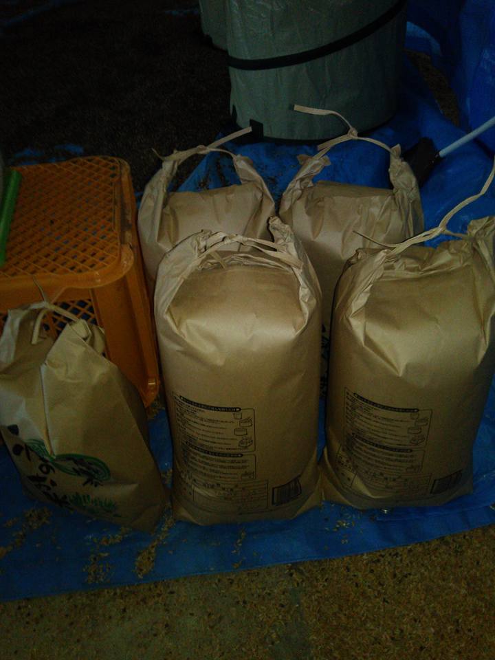 蕎麦の5kg入りの袋詰め終わりました-2017-12-22