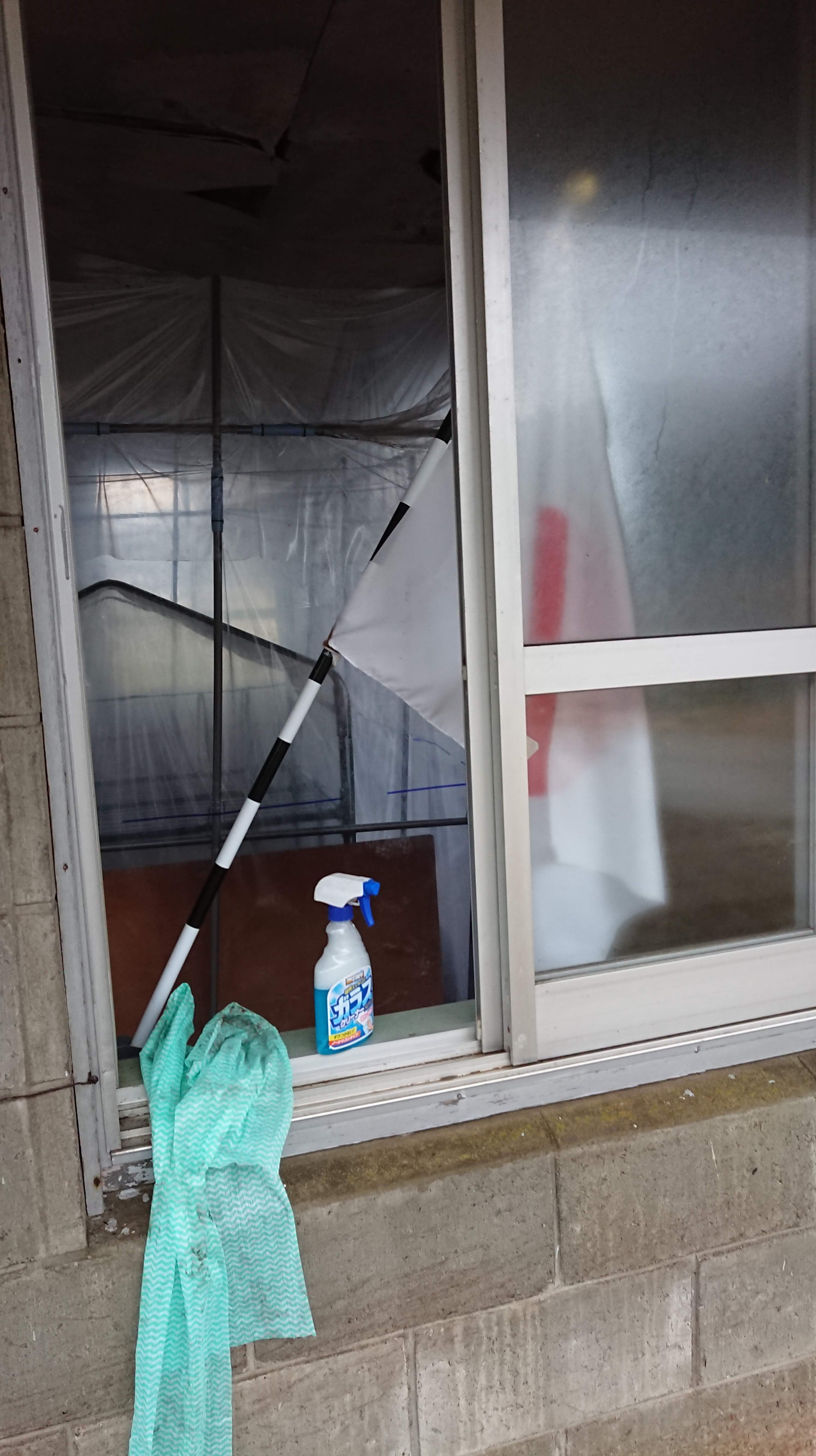 窓ガラスもできる限りきれいにしましたが、カメムシは邪魔でした-2019-12-30