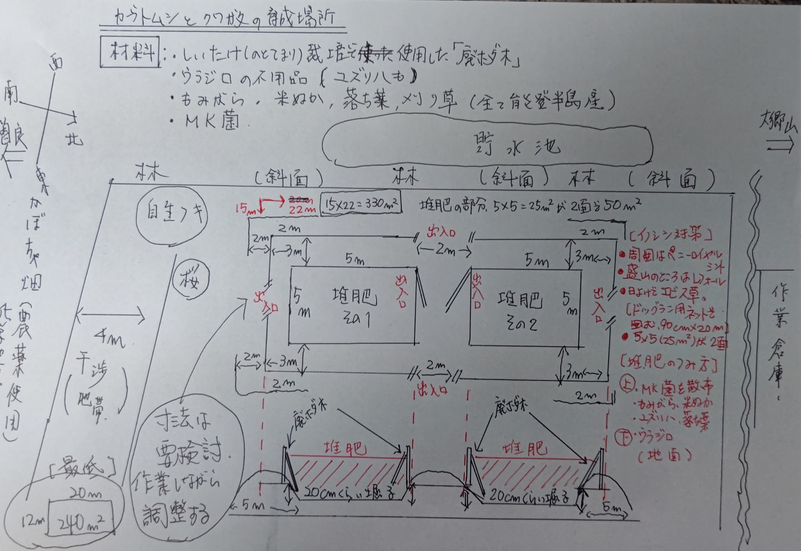 開墾鍬1本で大まかな輪郭ができた-2023-01-06