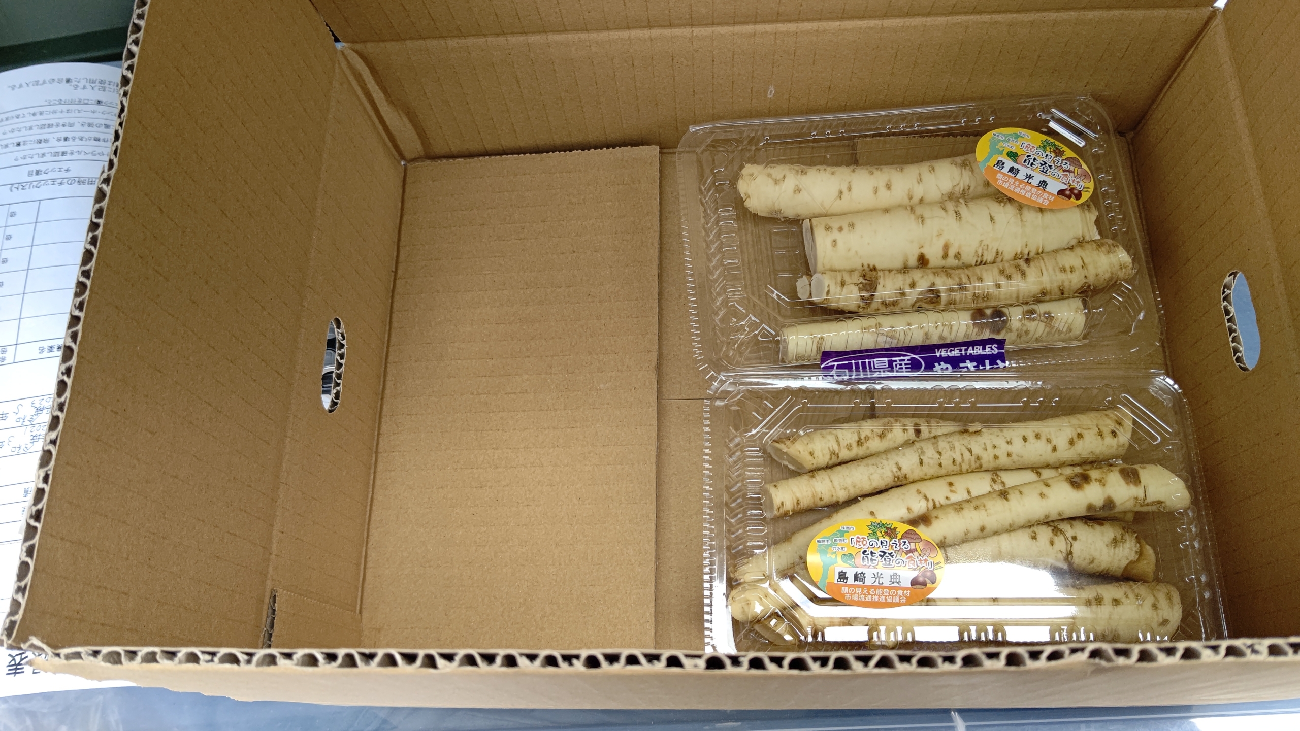 西洋わさびを2パック出荷しました-2023-05-01