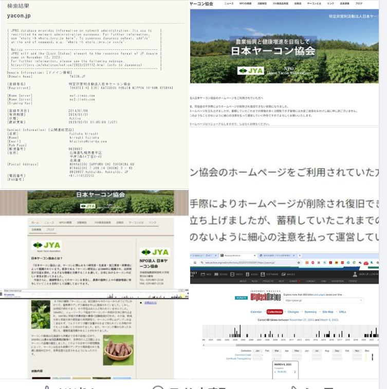 (注意）日本ヤーコン協会のホームページが長い期間見れなかった件です-2023-12-12
