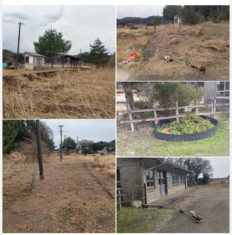 能登半島地震以来初めての草刈りで疲れました-2024-03-19