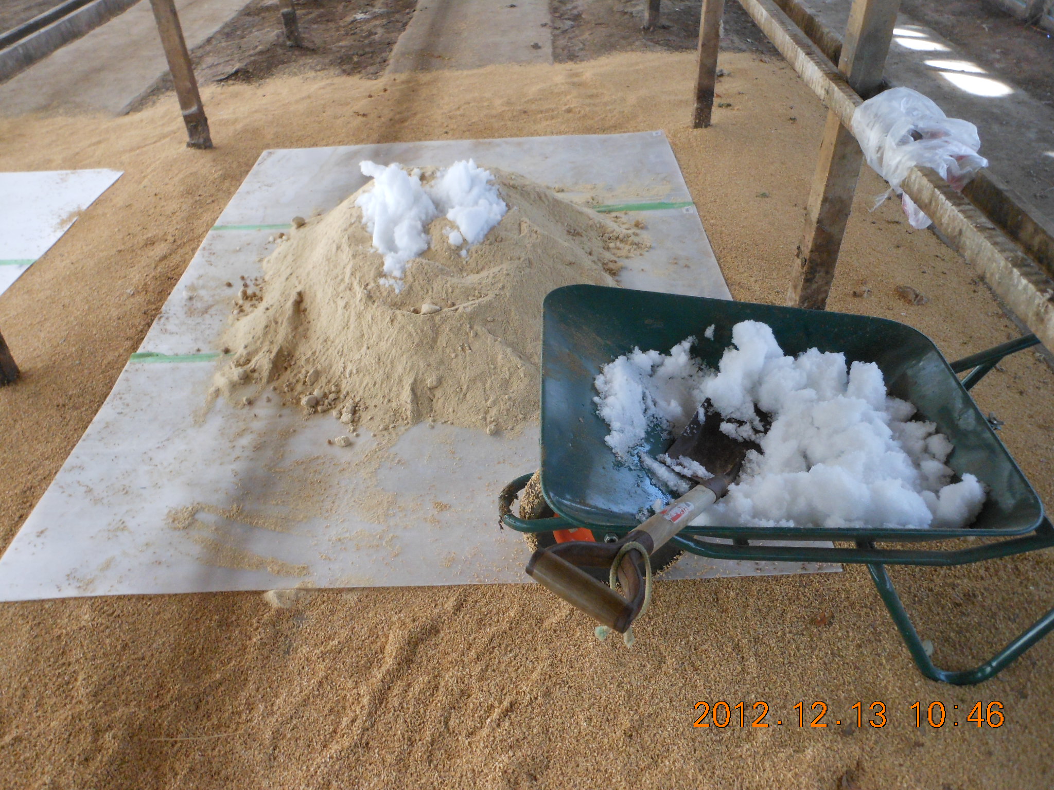 ぼかし肥料作り再開 2012-12-13