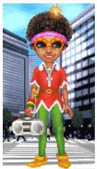 朝日にいたDJオズマ風の新聞配達員 2009-02-28