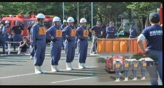 ５月に入ってから消防団の競技会の練習が朝５時から始まりました　2011-05-30