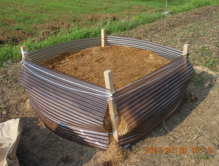 もみ殻培養土作り 2012-07-25