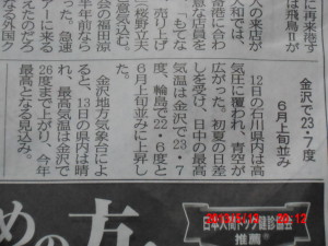 気温の観測データについて 2013-05-13