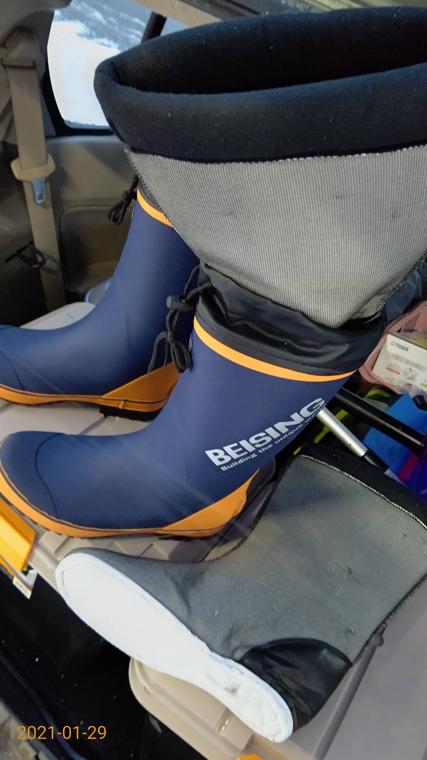 冬の外での作業用の防寒対策を安くやってみた-2021-01-29