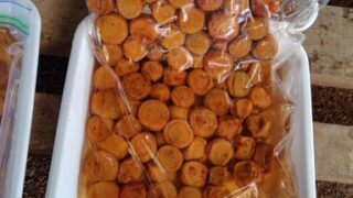 ７月13日にジップロックを使って、梅1kgを20%の塩（200g）に漬け込みました-2025-08-08