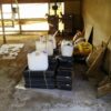 島崎 光典 - 物置小屋に置いていたトレーと水用のポリタンクは倉庫へ。